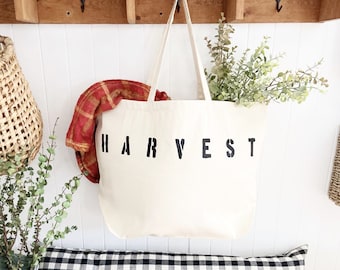 Bolsa de lona extragrande HARVEST: Bolsa de mercado de otoño
