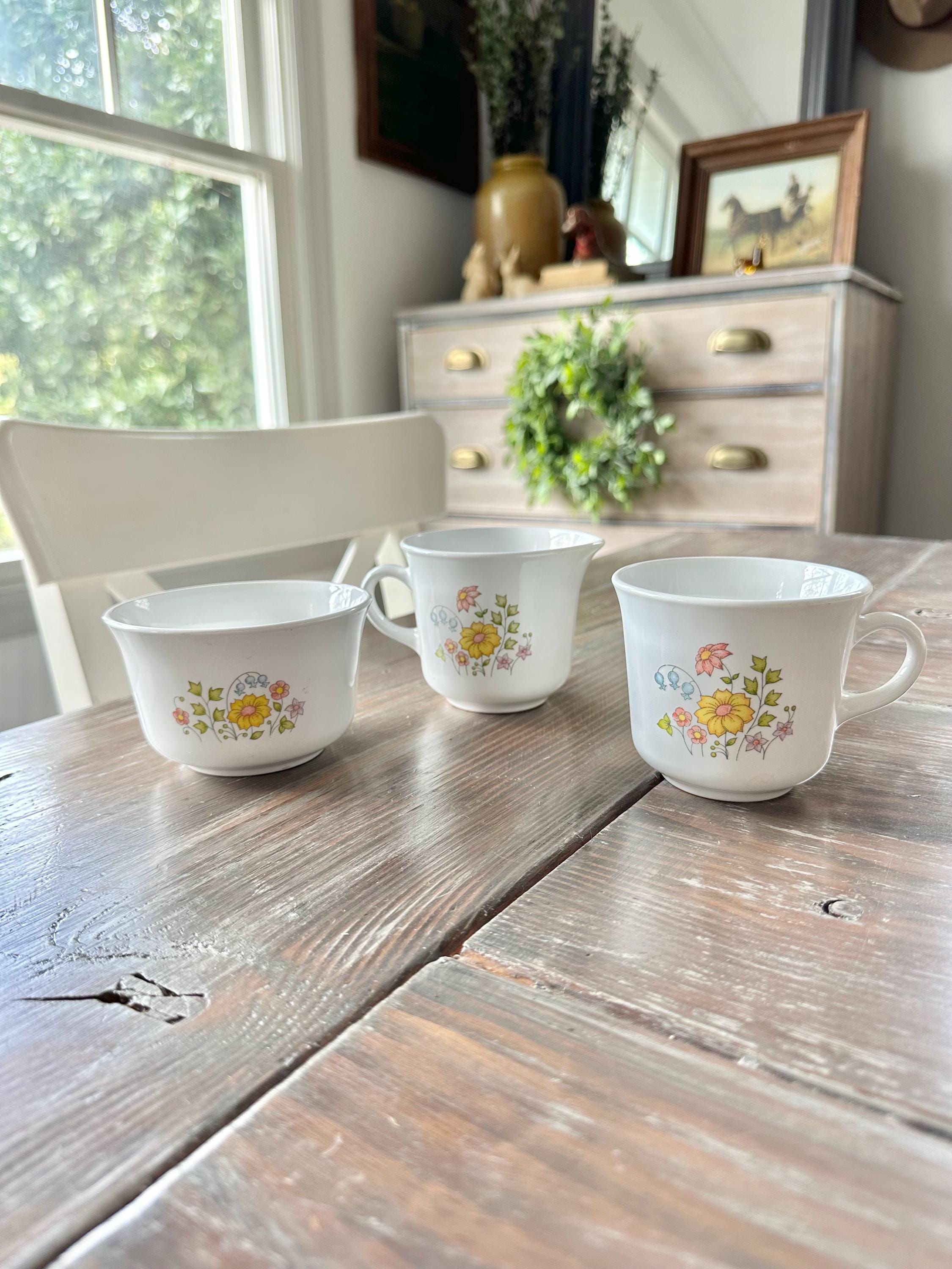Vintage Corelle Flower Sets - Etsy