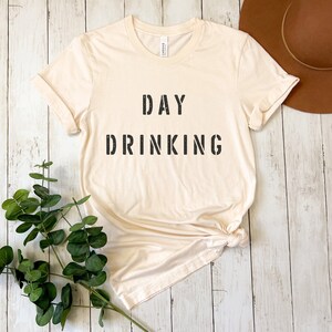 DAY DRINKING Unisex T-Shirt, Ladies Trip matching shirts, Tee for brunch, Girls Getaway Bachelorette Party Shirt, Wine Tasting Shirt, BBQ