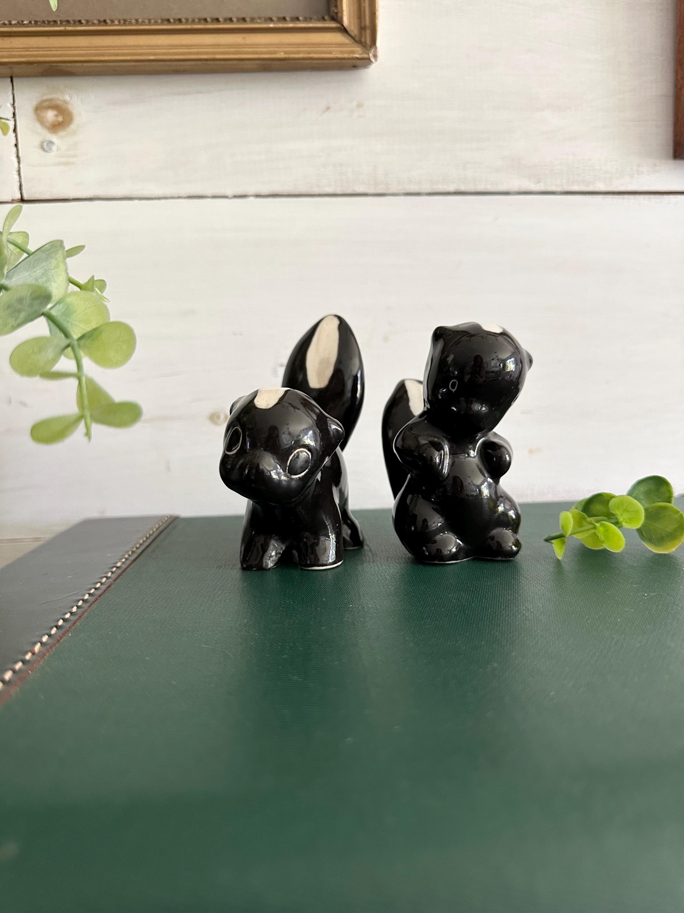 Vintage Skunk Figurine - Etsy