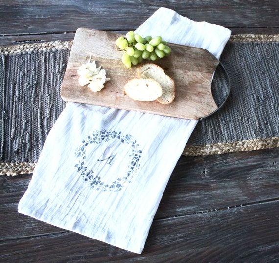 Set di asciugamani da cucina con sacchi di farina personalizzati