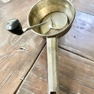 Vintage Foley Food Mill, Manual Potato Masher, VTG Mid Century Cooking Utensil, Primitive Rustic Country Kitchen Decor, Gift for Collector