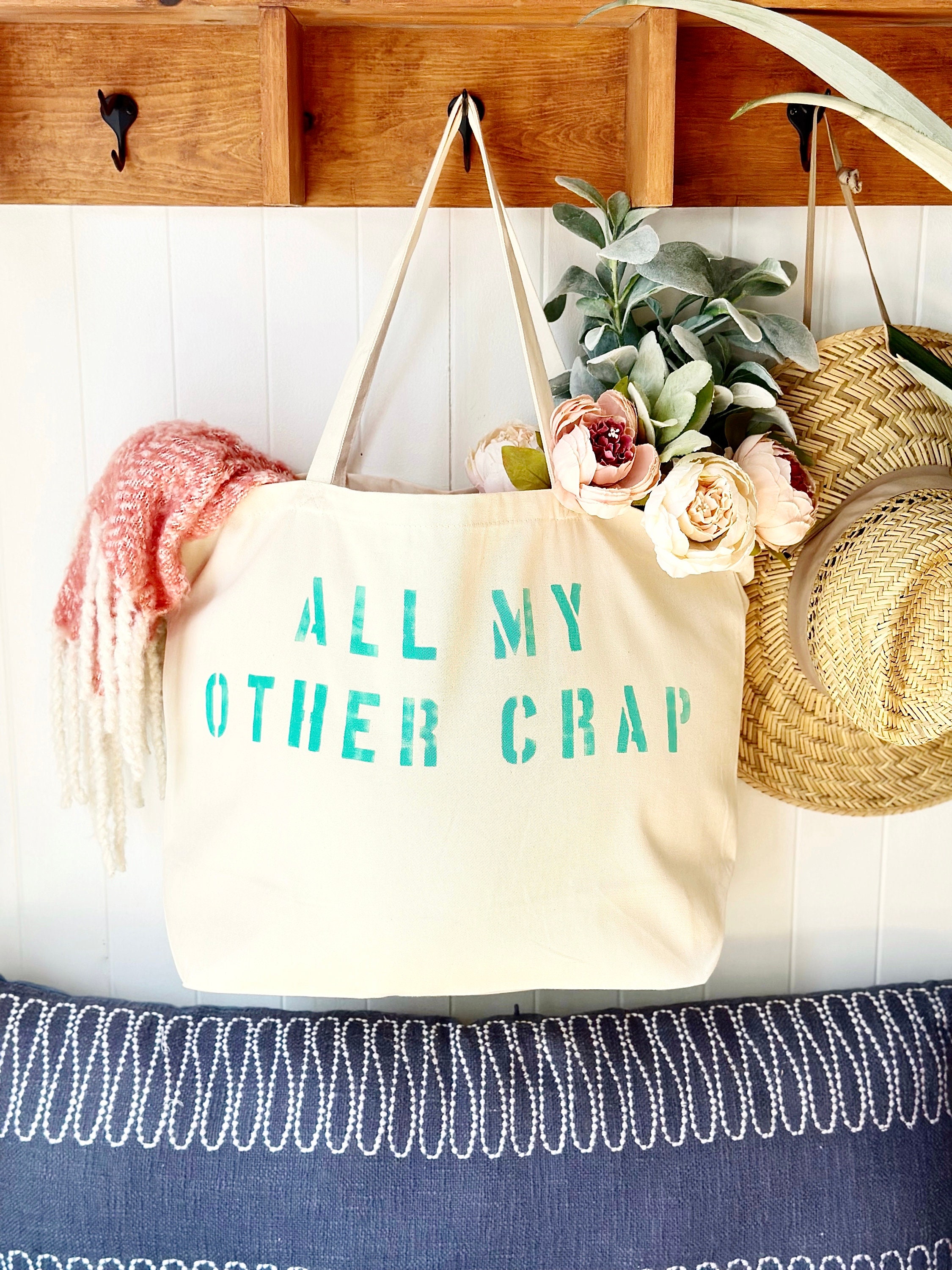Funny Christmas Skeleton Tote Bag - Cute Skull Canvas Grocery Bag For Women, Teachers, Beach & Shopping