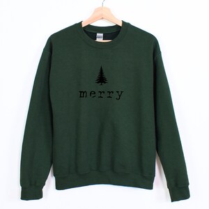 Vrolijk Crewneck Pullover Sweatshirt voor Kerstmis, Vrolijk Sweatshirt, Leuk Kerstshirt, Vakantiefeestshirt, Kerstsweater, Mom Top