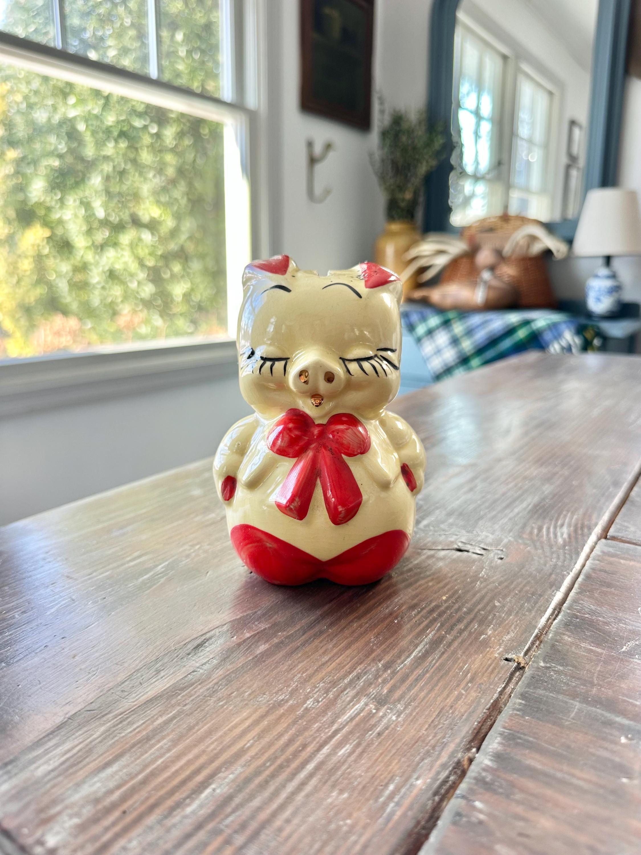 Vintage Piggy Bank Japan - Etsy