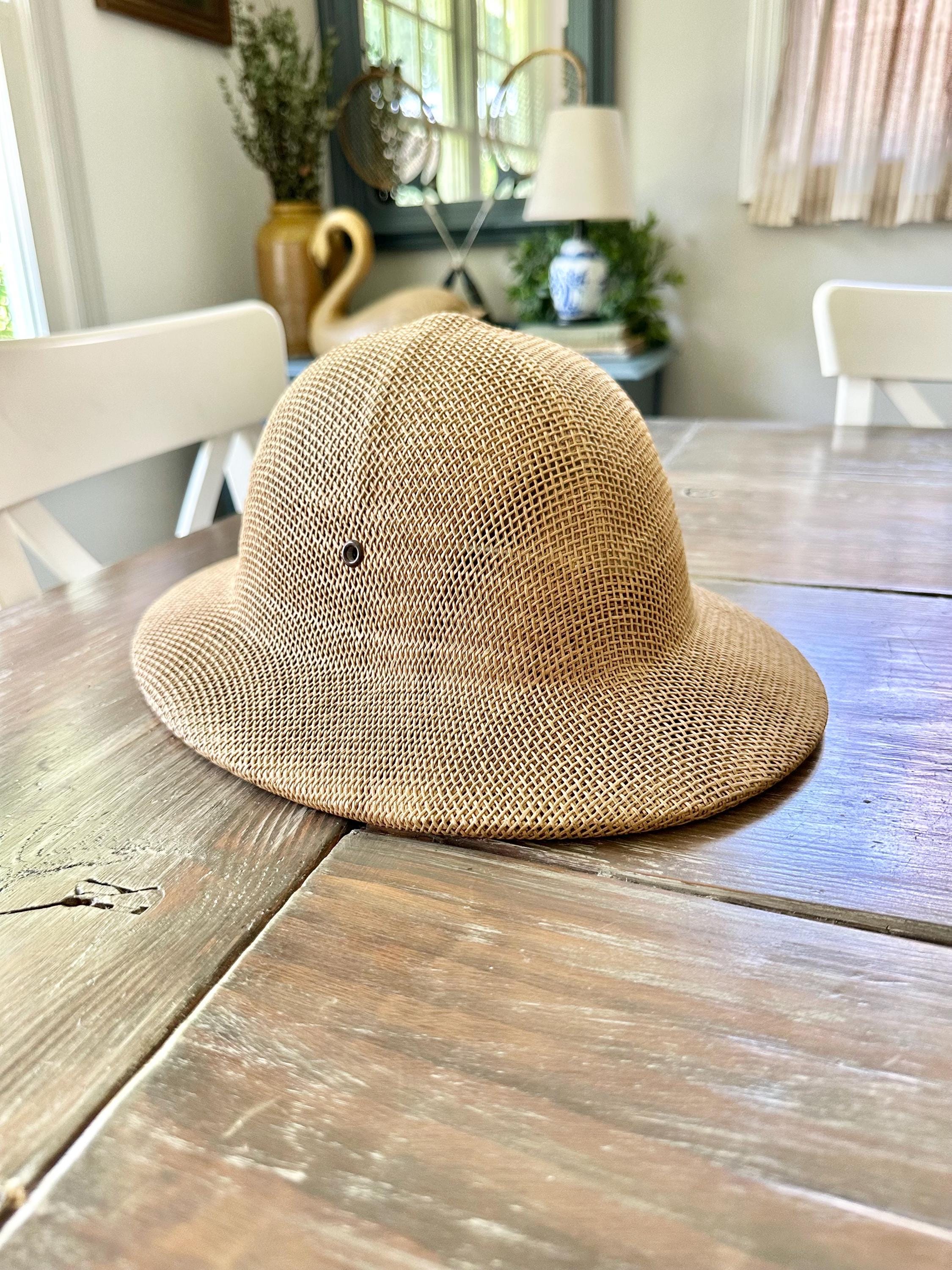 Brookstone サファリハット USA Vintage Brookstone Safari Hat Made in the USA 91785, Cottage Cabin