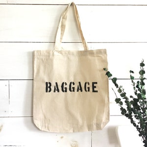 BAGGAGE Tote | Einkaufstasche | Leinwand Tote | carryall | Lebensmitteltasche | Sporttasche | Kinder Tasche | Mütter Tasche | Schultasche | Alltagstasche | einkaufstasche