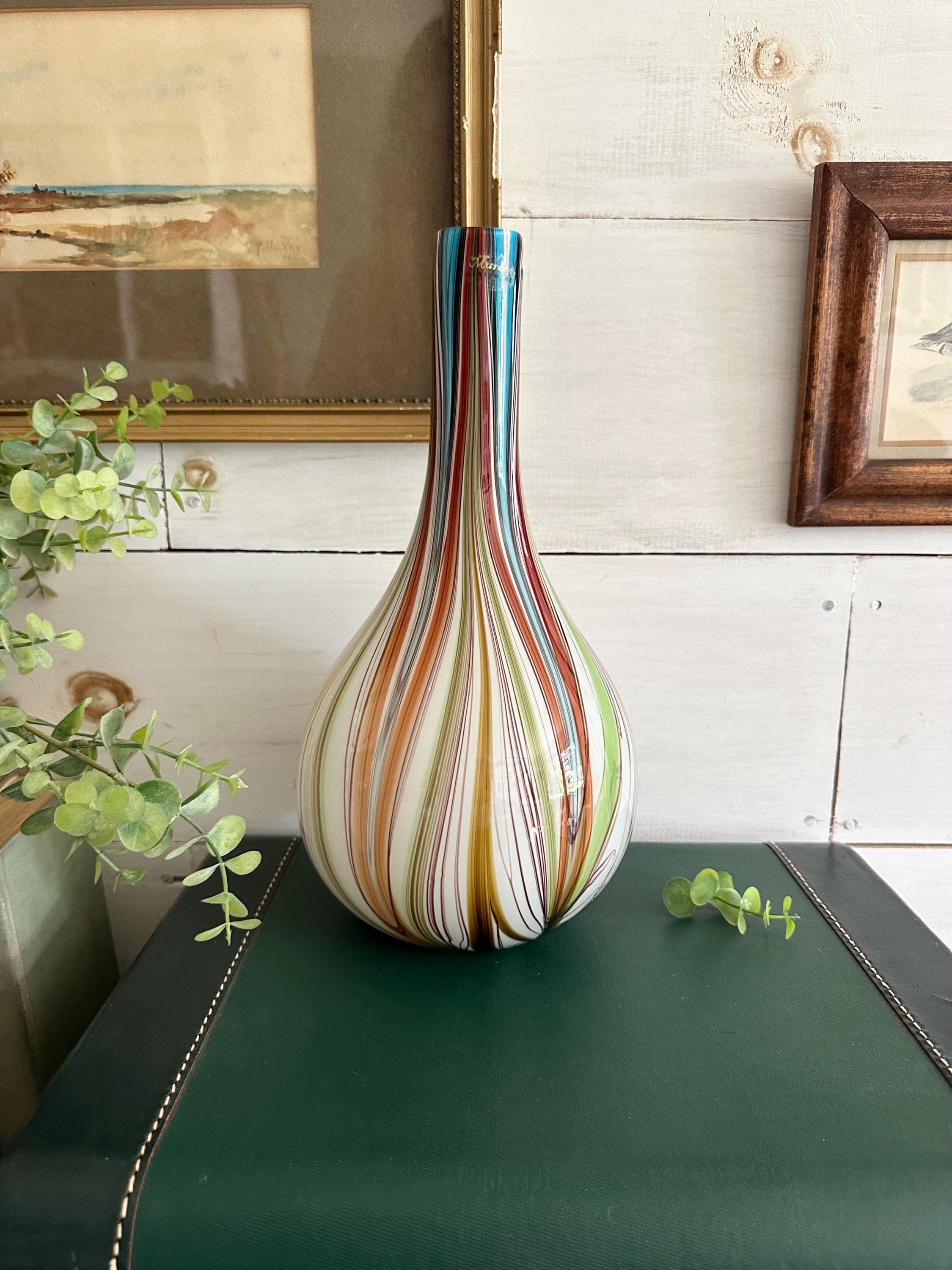Multicolour Murano Vase - Etsy