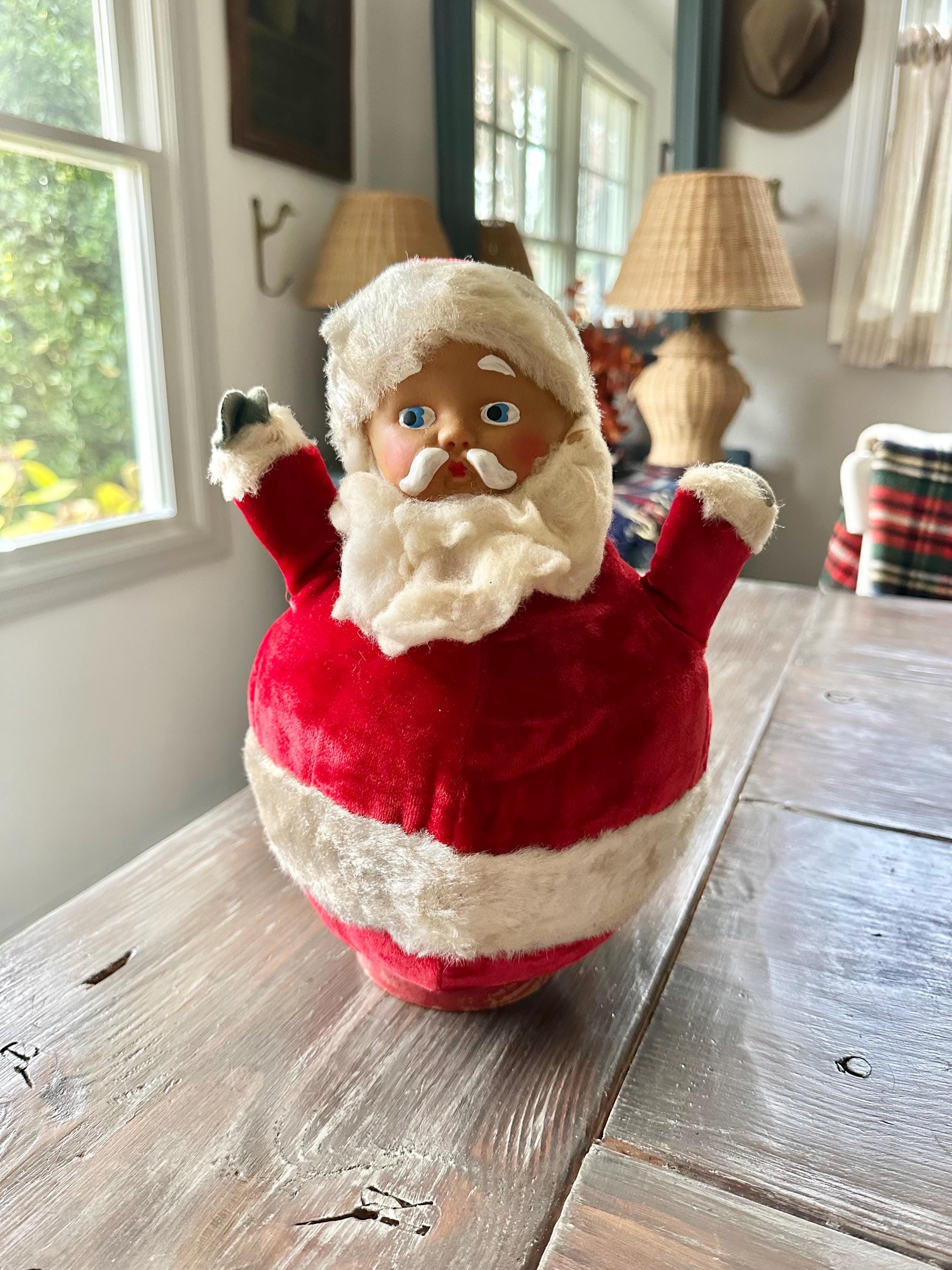 Roly Poly Santa - Etsy