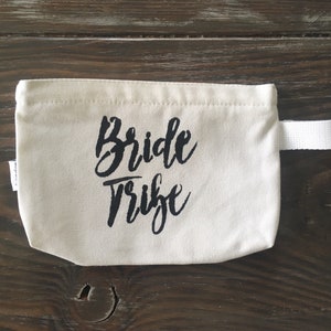 Bride Tribe purse | makeup bag | bachelorette party idea| bachelorette | bridesmaids | gift idea | bridal party gift | bridal party | bride