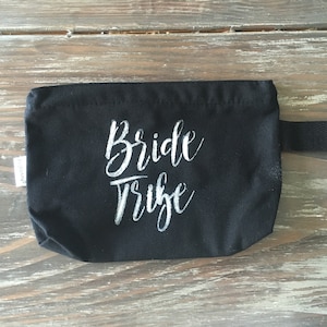 Bride Tribe purse | makeup bag | bachelorette party idea| bachelorette | bridesmaids | gift idea | bridal party gift | bridal party | bride