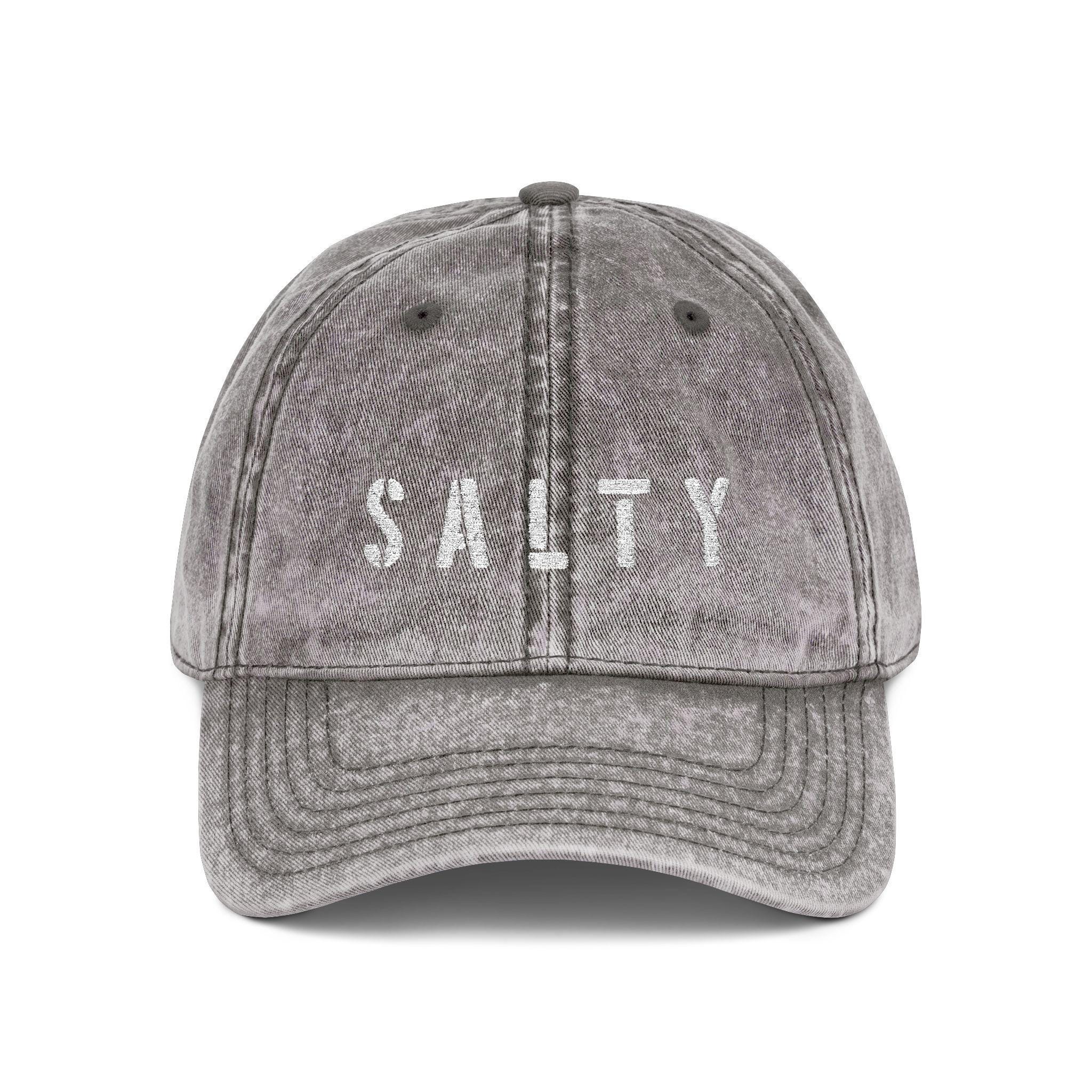 SALTY Vintage Look Embroidered Baseball Cap, Timeless  display picture 2