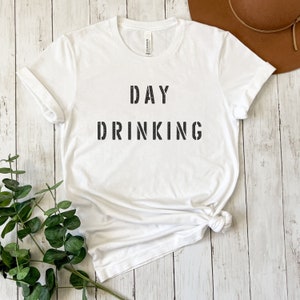 DAY DRINKING Unisex T-Shirt, Ladies Trip matching shirts, Tee for brunch, Girls Getaway Bachelorette Party Shirt, Wine Tasting Shirt, BBQ