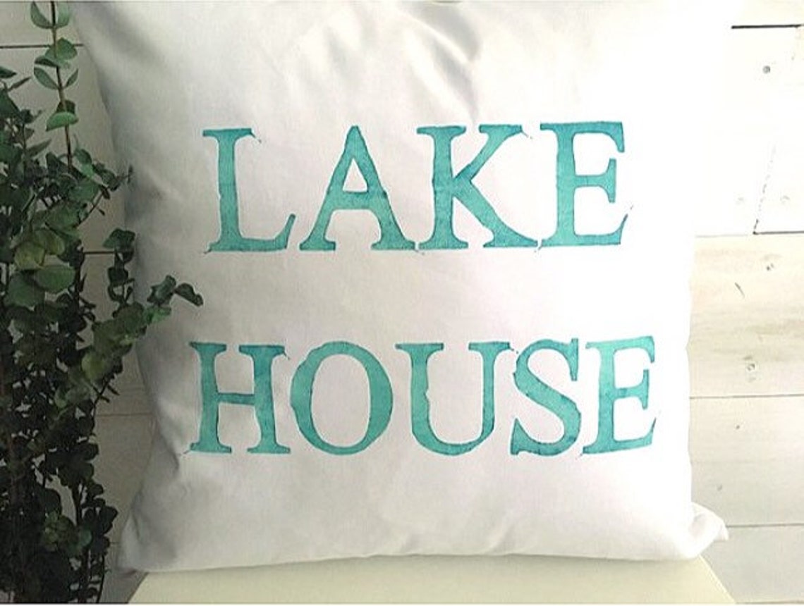 LAKE HOUSE Throw Pillow Cover Pillow Cover Lake House Etsy Sweden