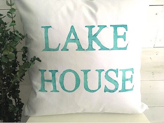 Lake House Throw Pillow Cover Pillow Cover Lake House Etsy