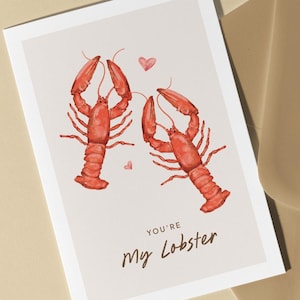 Tu es ma carte de homard - amis, ross et rachel, anniversaire amusant, pour mari, petit ami, femme, petite amie, anniversaire, compagnon pour la vie