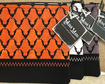 Eerie Bat Zippered Pouch