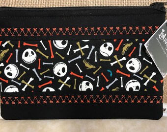 Nightmare Zippered Pouch Medium *Glow In The Dark Orange
