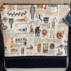 Vintage Halloween Crossbody Bag / Crossbody Project bag