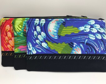 Sea Bloom Zippered Pouch