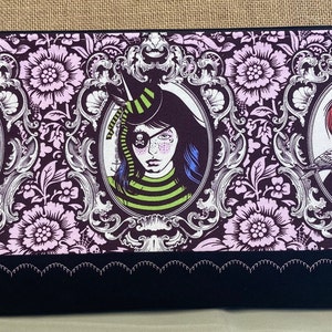 Nightshade Cameo zippered Pouch *The Sisters Three