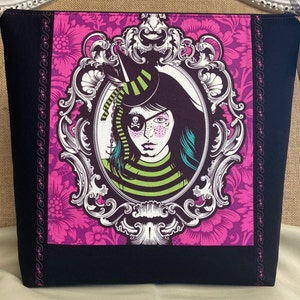 Nightshade Cameo Zippered Pouch XL. *Neptunia Von Balck