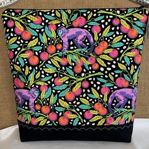 Apensleutelzakje met ritssluiting in guave, XXL *Garen/Craft Project-tas