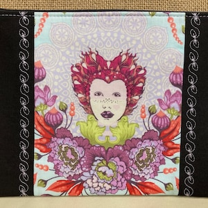 Tula Pink's 16th Century Selfie Zippered Pouch *Plum