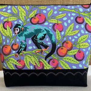 Monkey Wrench Zippered Pouch in Dragon Fruit