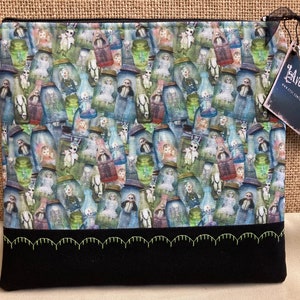 Creepy Doll in jars Zippered Pouch S