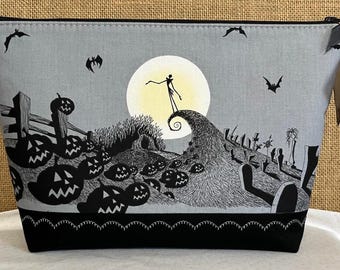 Large Jack Skellington Zippered Pouch L *Moon