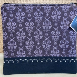 Haunted Mansion Inspired Zippered Pouch *Gray