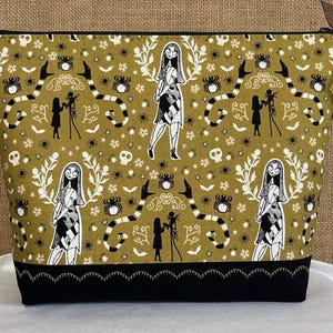 Nightmare Zippered Pouch Large *Gold