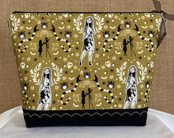 Nightmare Zippered Pouch Large *Gold