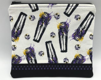 Jack Skellington Coffin Zippered Pouch