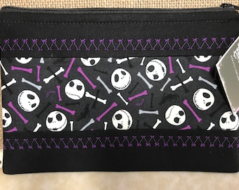 Nightmare Zippered Pouch Medium *Glow In The Dark Purple