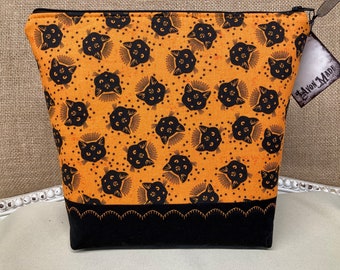 Bolsa grande com zíper para cartas de tarô *Gato preto