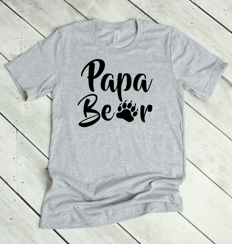 Papa Bear Shirt, Papa Bear tshirt, Fathers Day Shirts, Dad Shirts, for dad, Husband Gift, Mens shirts, Men's Tee, Birthday Gifts, Mens Shirt image 4