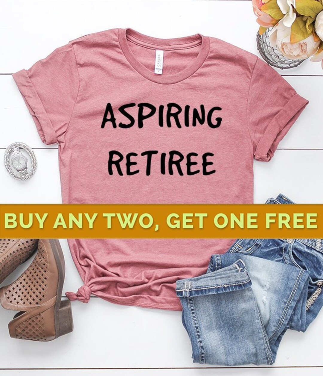 Aspiring Retiree Tshirt Retirement Shirt Retirement Gifts Etsy