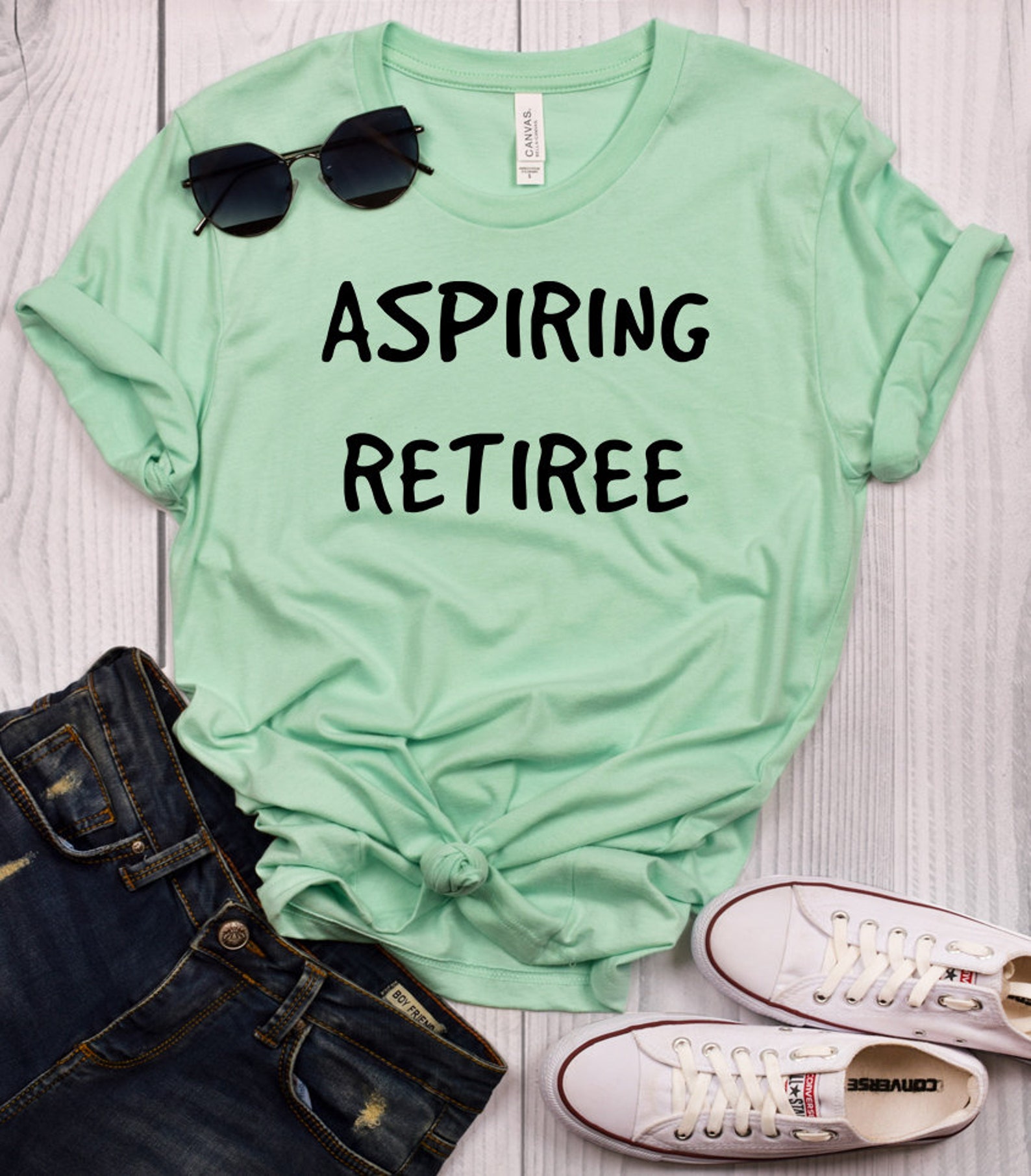 Aspiring Retiree Tshirt Retirement Shirt Retirement Gifts Etsy