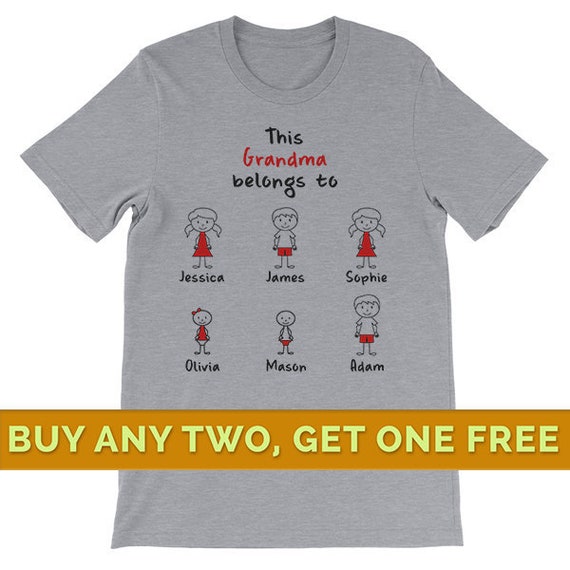 personalized grandma shirt