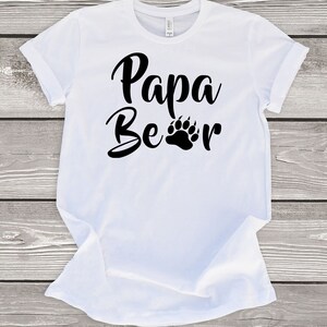 Papa Bear Shirt, Papa Bear tshirt, Fathers Day Shirts, Dad Shirts, for dad, Husband Gift, Mens shirts, Men's Tee, Birthday Gifts, Mens Shirt image 5