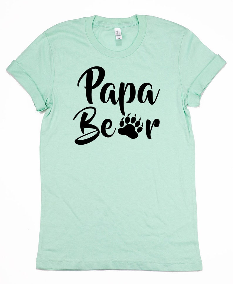 Papa Bear Shirt, Papa Bear tshirt, Fathers Day Shirts, Dad Shirts, for dad, Husband Gift, Mens shirts, Men's Tee, Birthday Gifts, Mens Shirt image 3