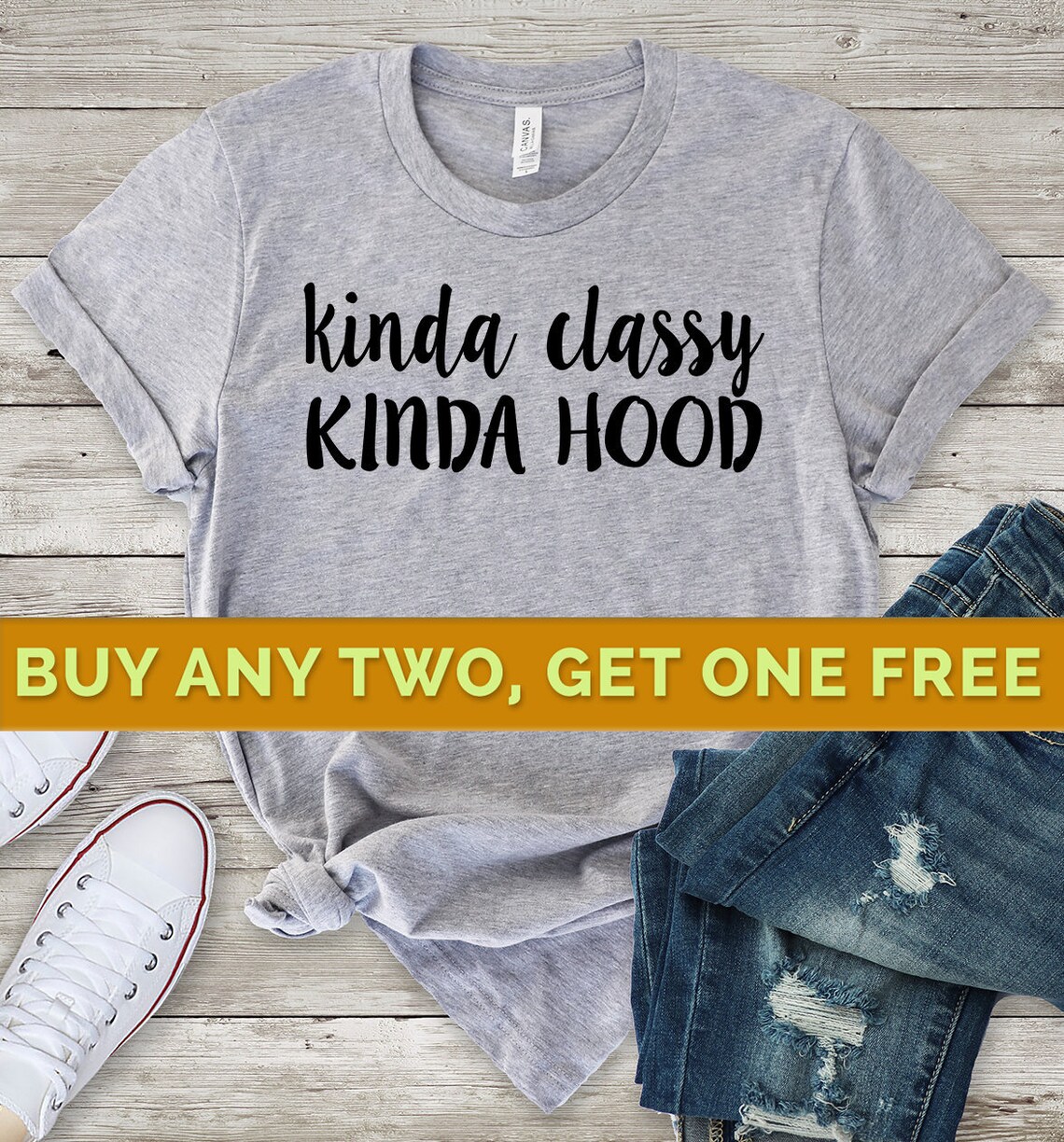 OFFICIAL Kinda Classy Kinda Hood T Shirt- Men's, Women, Kids