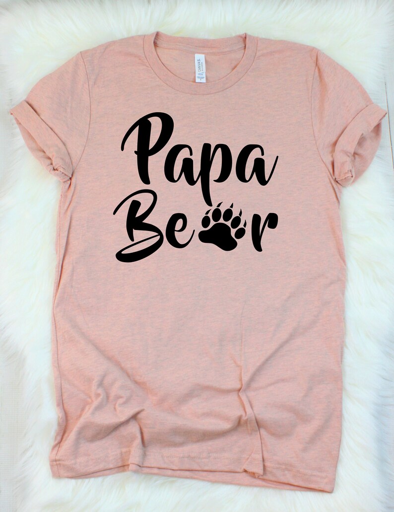 Papa Bear Shirt, Papa Bear tshirt, Fathers Day Shirts, Dad Shirts, for dad, Husband Gift, Mens shirts, Men's Tee, Birthday Gifts, Mens Shirt image 2