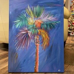 Eye Candy Palmetto Painting 18 by 24 Acrylic image 4