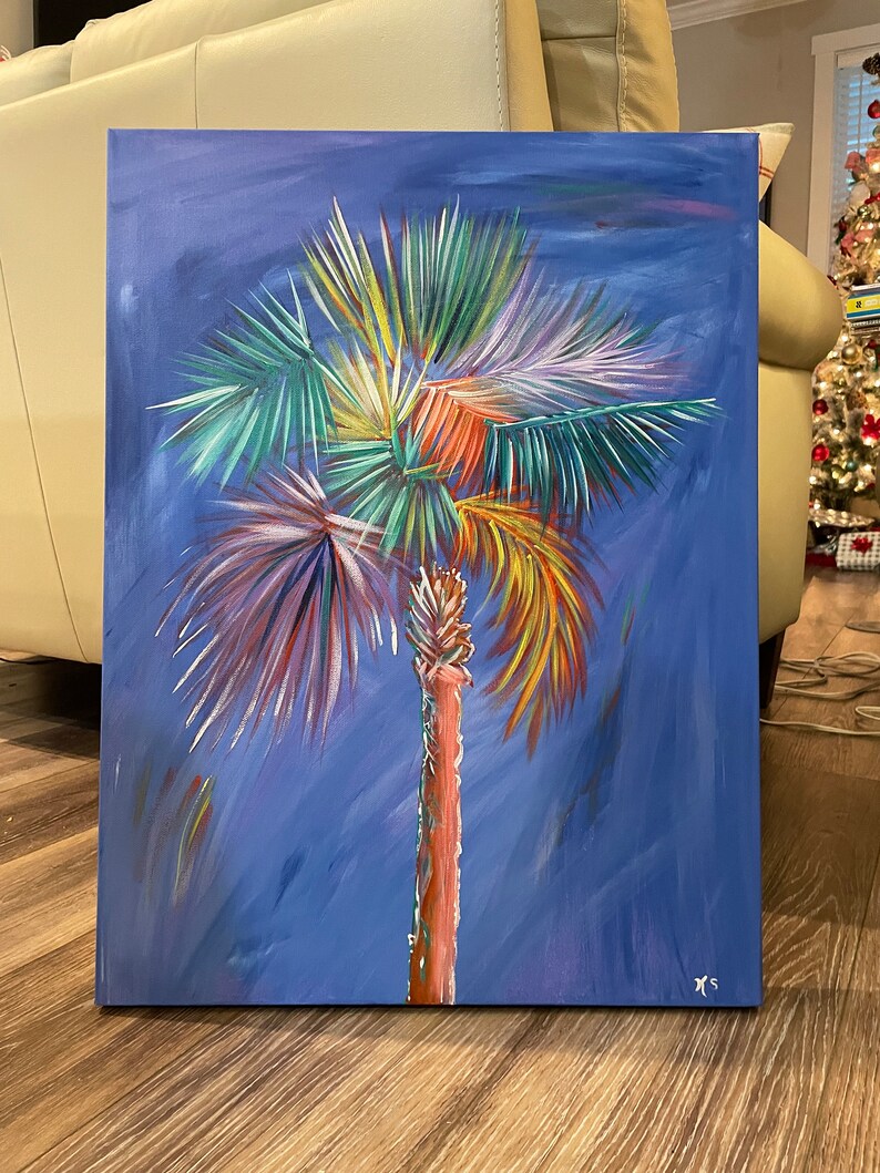 Eye Candy Palmetto Painting 18 by 24 Acrylic image 4