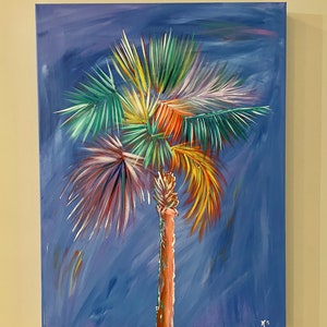 Eye Candy Palmetto Painting 18 by 24 Acrylic image 3