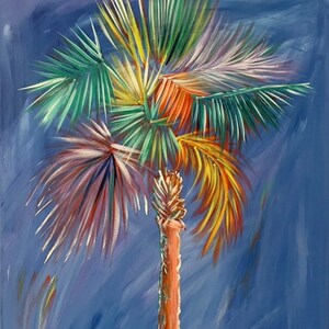Eye Candy Palmetto Painting 18 by 24 Acrylic image 2