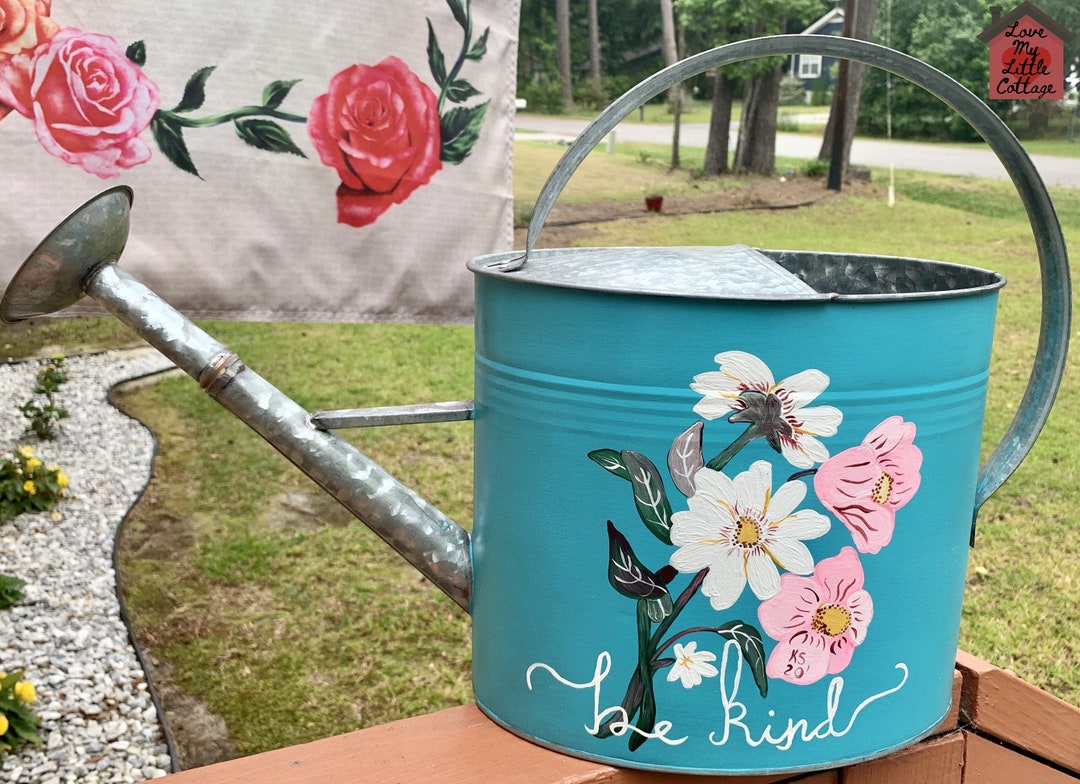 Floral Watering Can Bouquet Watering Can Flowers Watering Can Etsy